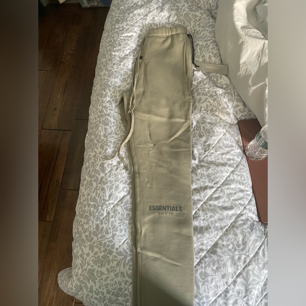 Essentials olive green joggers
